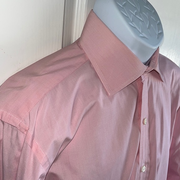TM Lewin Fine British Dress Shirt 16/33 French Cuff - Picture 2 of 13